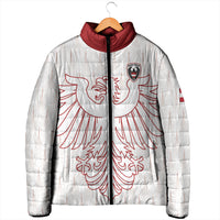 Custom World Football 2026 Austria Padded Jacket Austrian Eagles White Glory