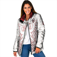 Custom World Football 2026 Austria Padded Jacket Austrian Eagles White Glory