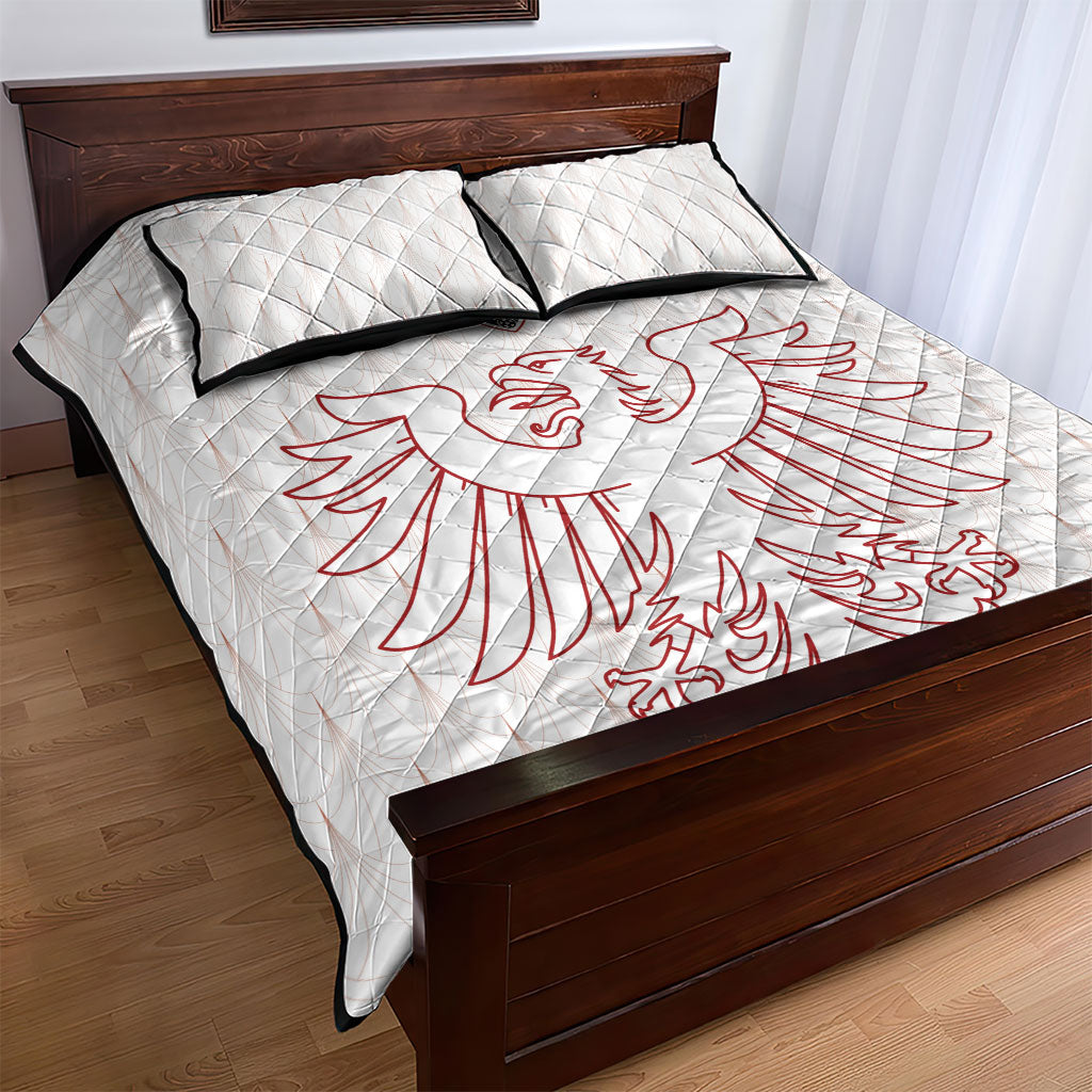 World Football 2026 Austria Quilt Bed Set Austrian Eagles White Glory