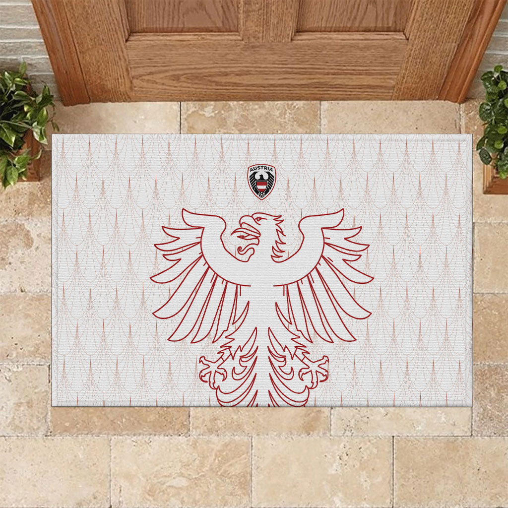 World Football 2026 Austria Rubber Doormat Austrian Eagles White Glory
