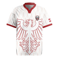 Custom World Football 2026 Austria Rugby Jersey Austrian Eagles White Glory