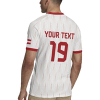 Custom World Football 2026 Austria Rugby Jersey Austrian Eagles White Glory