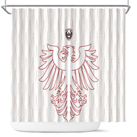 World Football 2026 Austria Shower Curtain Austrian Eagles White Glory