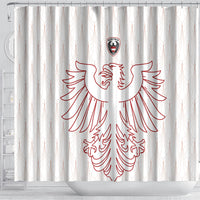 World Football 2026 Austria Shower Curtain Austrian Eagles White Glory