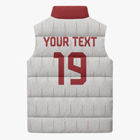 Custom World Football 2026 Austria Sleeveless Puffer Jacket Austrian Eagles White Glory