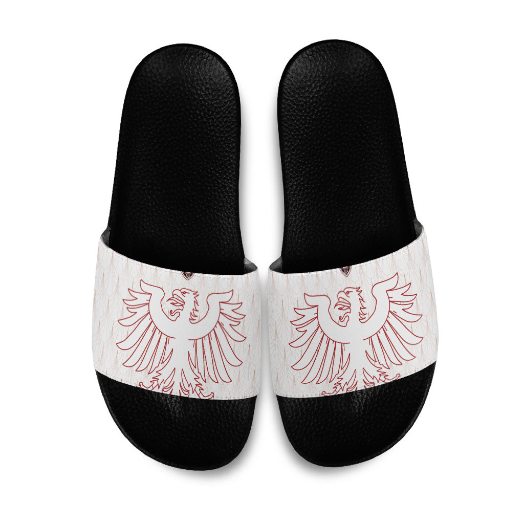 World Football 2026 Austria Slide Sandals Austrian Eagles White Glory