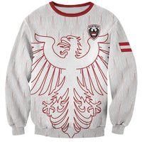 Custom World Football 2026 Austria Sweatshirt Austrian Eagles White Glory
