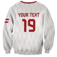 Custom World Football 2026 Austria Sweatshirt Austrian Eagles White Glory