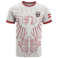 Custom World Football 2026 Austria T Shirt Austrian Eagles White Glory