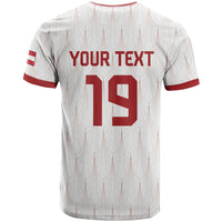 Custom World Football 2026 Austria T Shirt Austrian Eagles White Glory