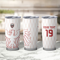 Custom World Football 2026 Austria Tumbler Cup Austrian Eagles White Glory