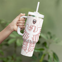 Custom World Football 2026 Austria Tumbler With Handle Austrian Eagles White Glory