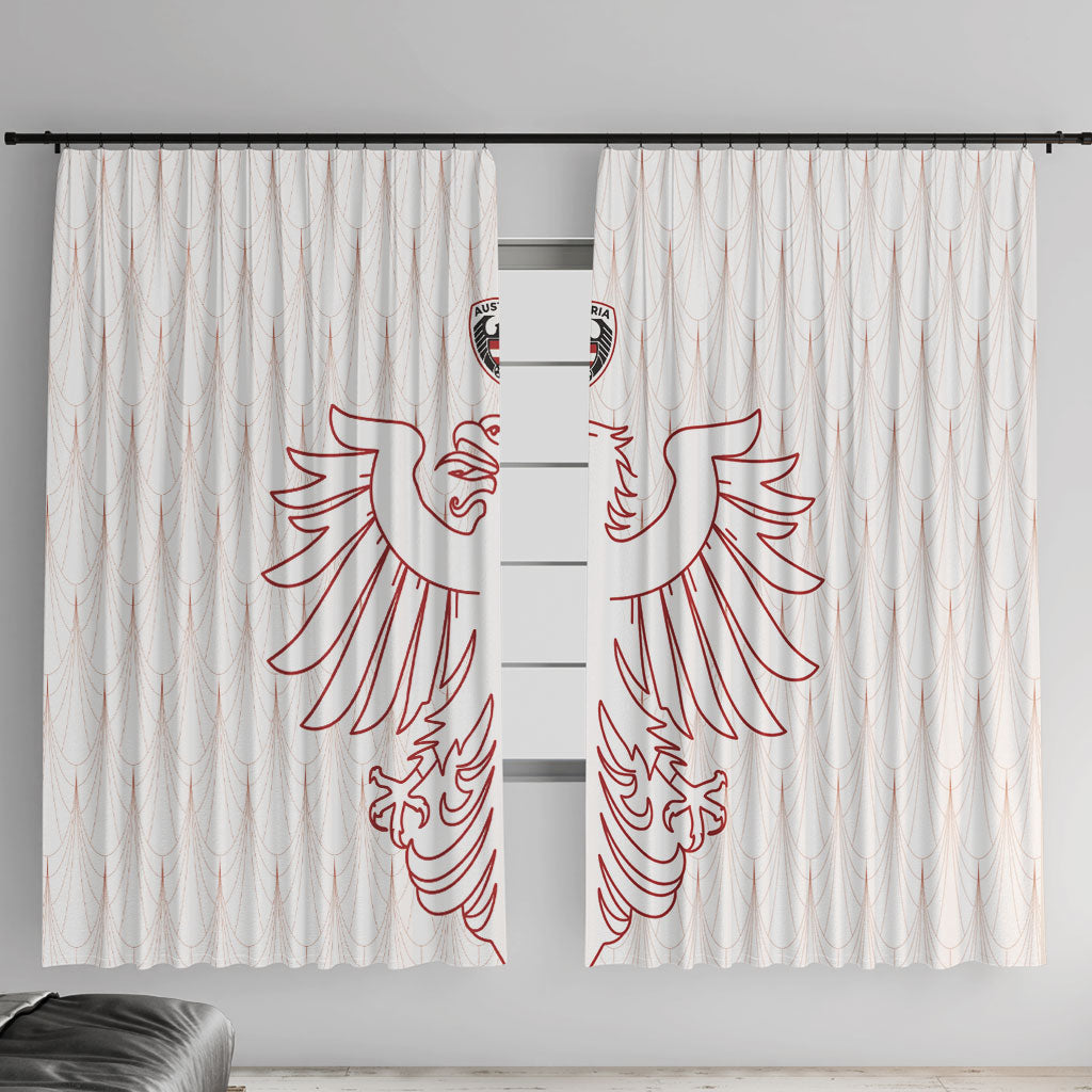 World Football 2026 Austria Window Curtain Austrian Eagles White Glory