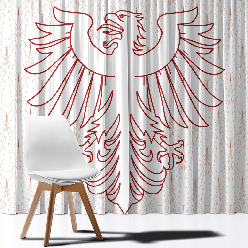 World Football 2026 Austria Window Curtain Austrian Eagles White Glory