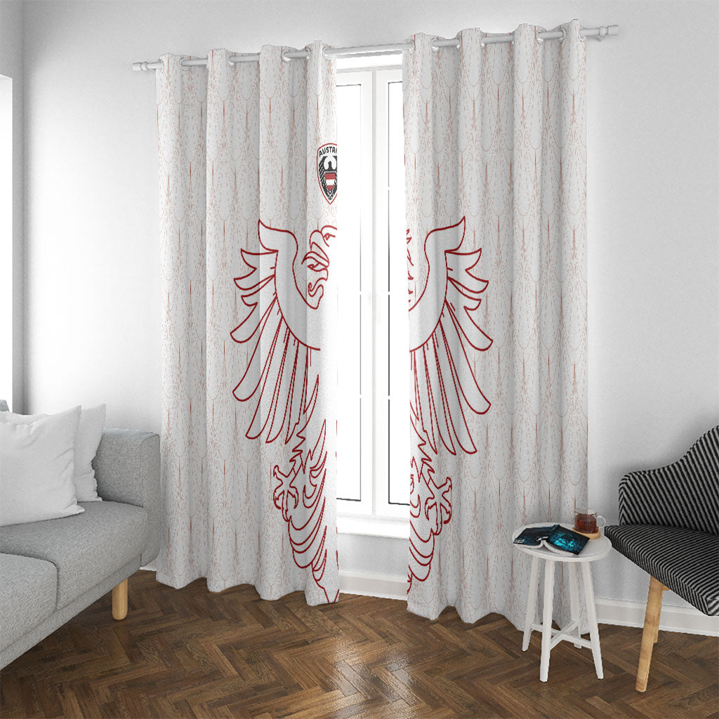World Football 2026 Austria Window Curtain Austrian Eagles White Glory