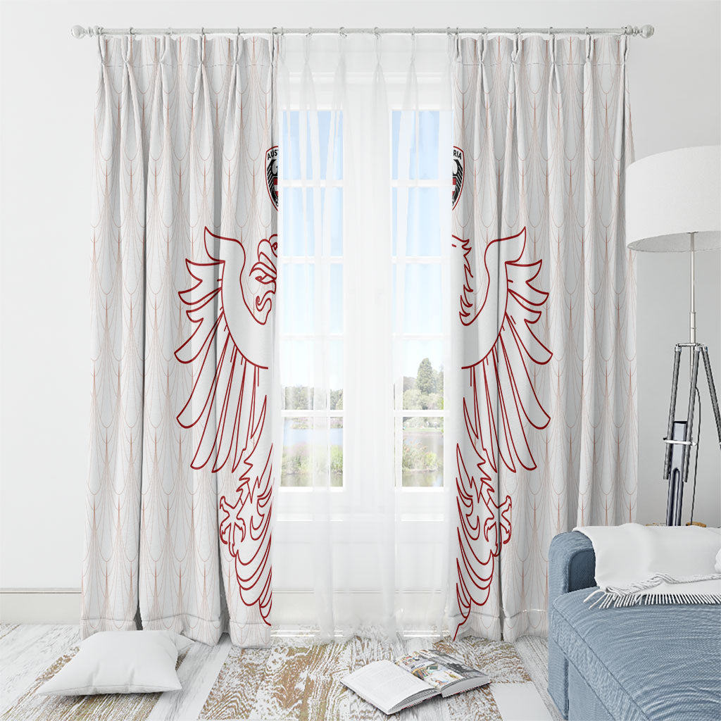 World Football 2026 Austria Window Curtain Austrian Eagles White Glory