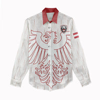 Custom World Football 2026 Austria Women Casual Shirt Austrian Eagles White Glory