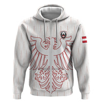 Custom World Football 2026 Austria Zip Hoodie Austrian Eagles White Glory