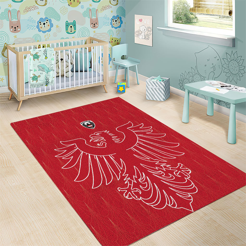 World Football 2026 Austria Area Rug Austrian Eagles Red Glory