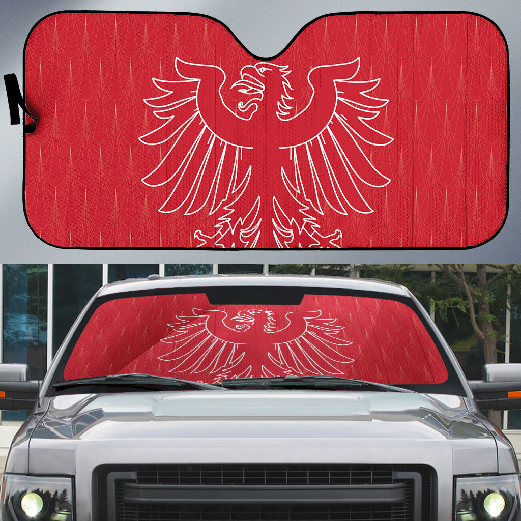 World Football 2026 Austria Auto Sun Shade Austrian Eagles Red Glory