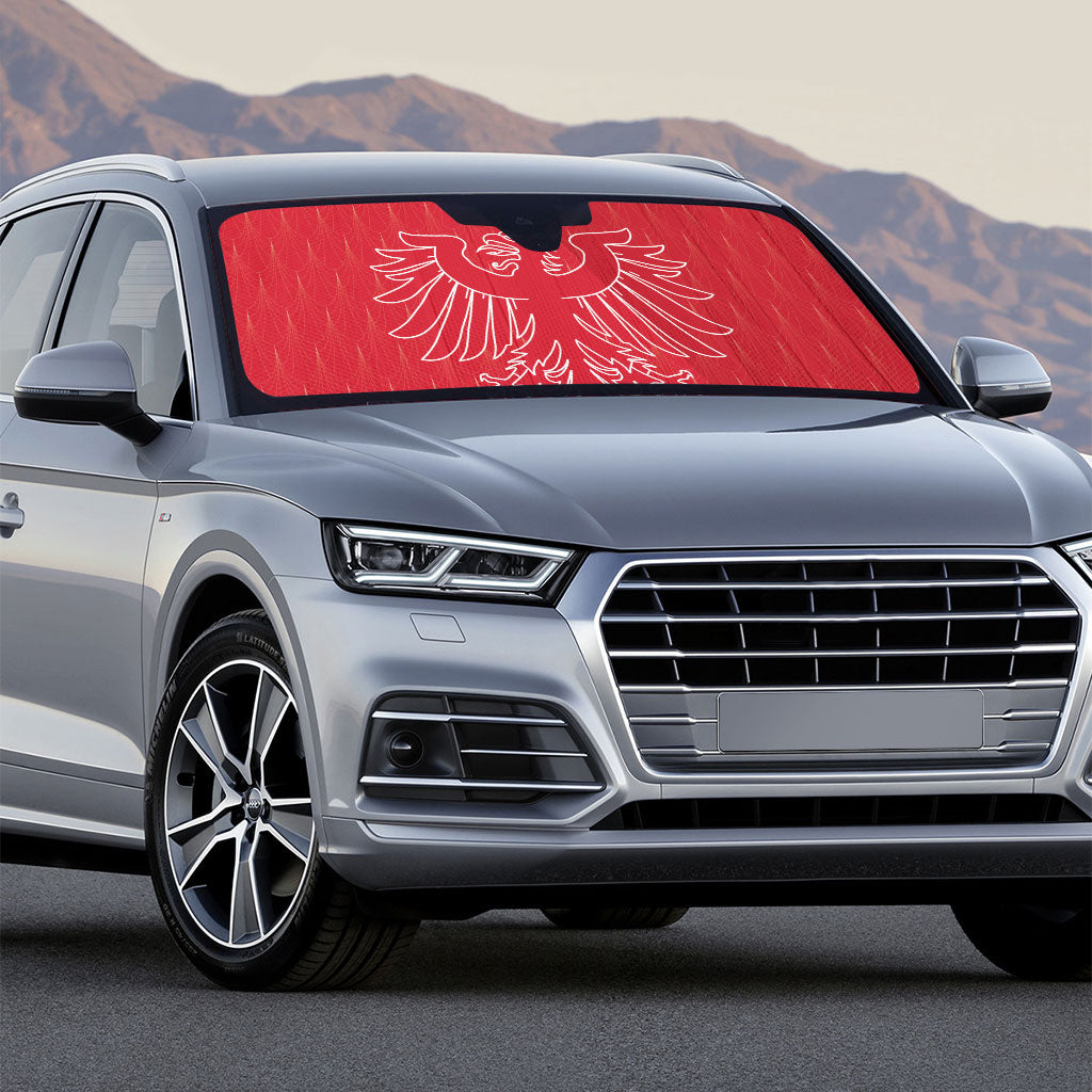 World Football 2026 Austria Auto Sun Shade Austrian Eagles Red Glory