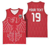 Custom World Football 2026 Austria Basketball Jersey Austrian Eagles Red Glory