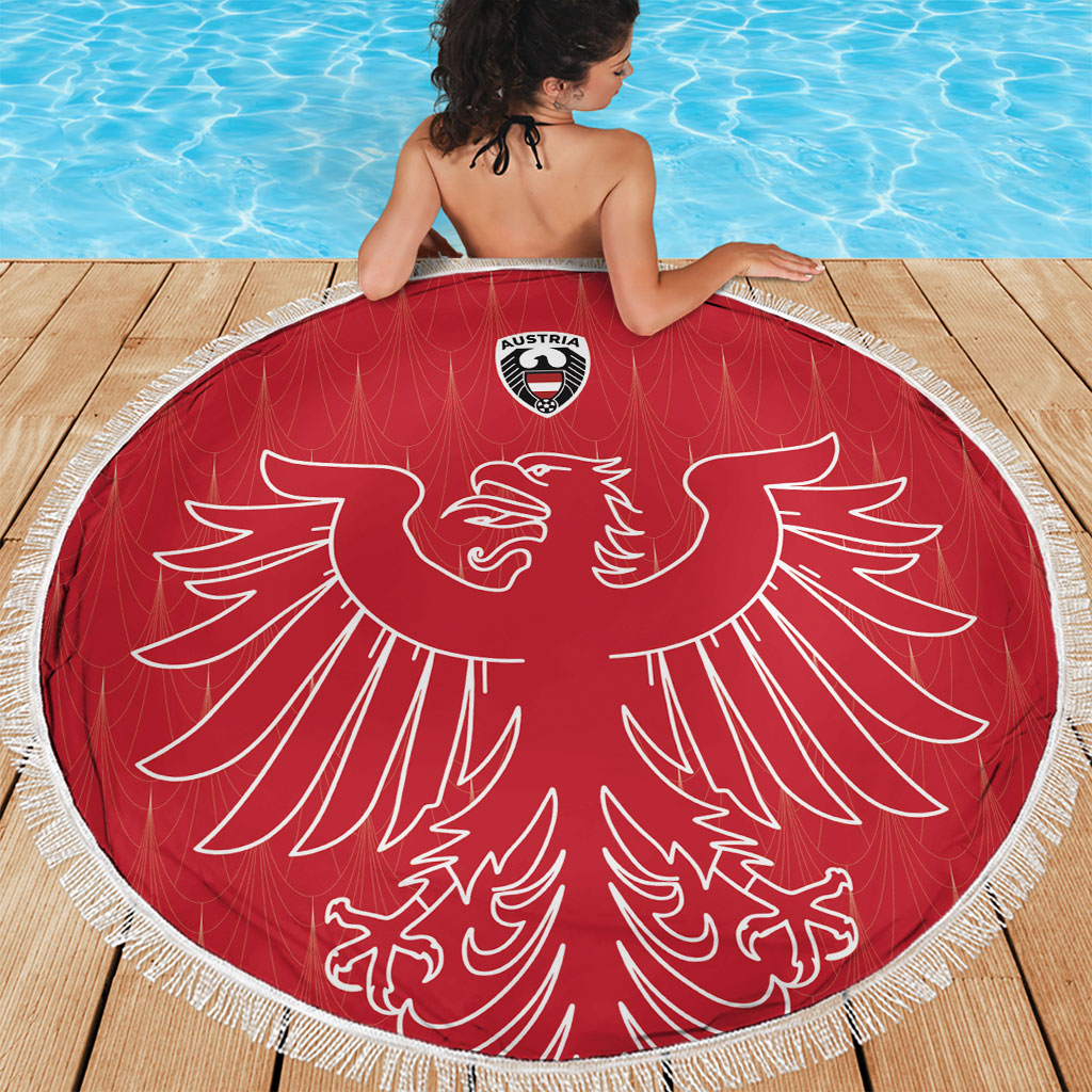 World Football 2026 Austria Beach Blanket Austrian Eagles Red Glory