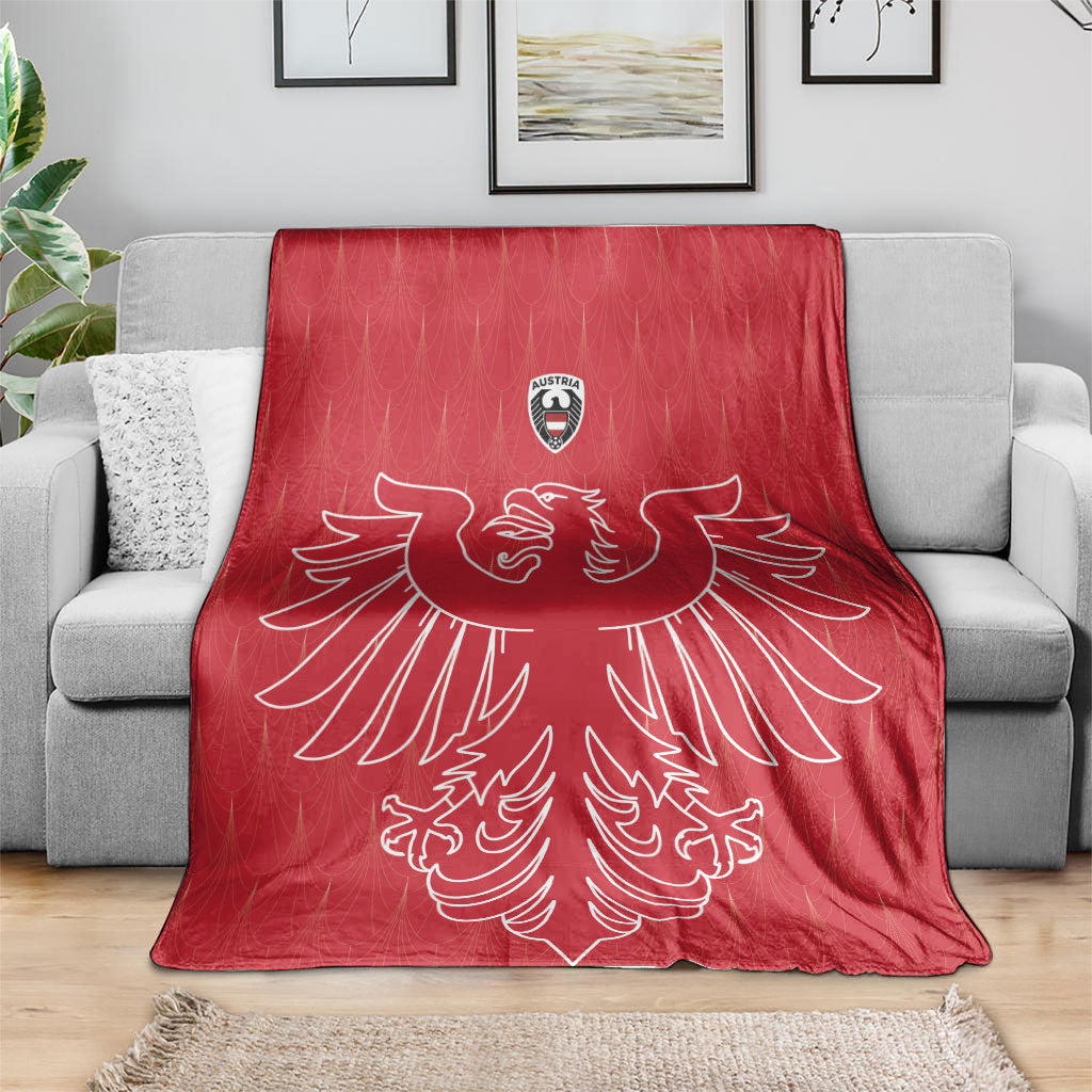 World Football 2026 Austria Blanket Austrian Eagles Red Glory