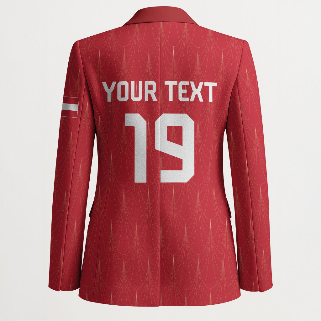Custom World Football 2026 Austria Blazer Austrian Eagles Red Glory
