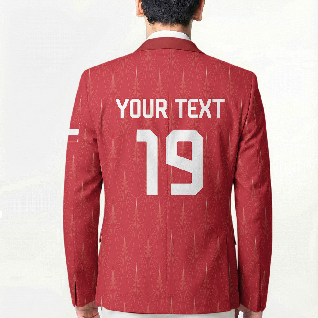 Custom World Football 2026 Austria Blazer Austrian Eagles Red Glory