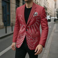 Custom World Football 2026 Austria Blazer Austrian Eagles Red Glory