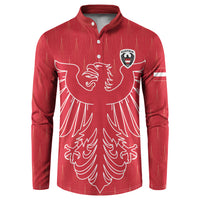 Custom World Football 2026 Austria Button Sweatshirt Austrian Eagles Red Glory