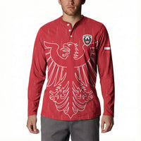 Custom World Football 2026 Austria Button Sweatshirt Austrian Eagles Red Glory