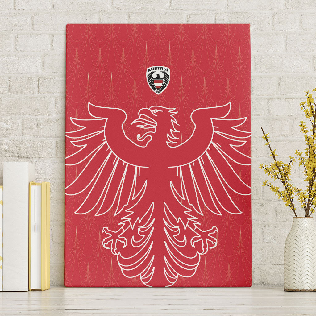 World Football 2026 Austria Canvas Wall Art Austrian Eagles Red Glory