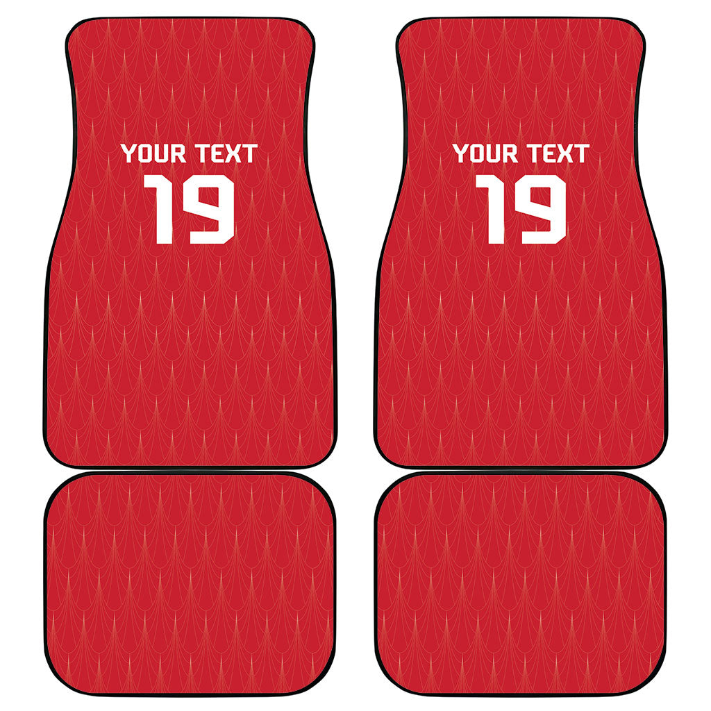 Custom World Football 2026 Austria Car Mats Austrian Eagles Red Glory