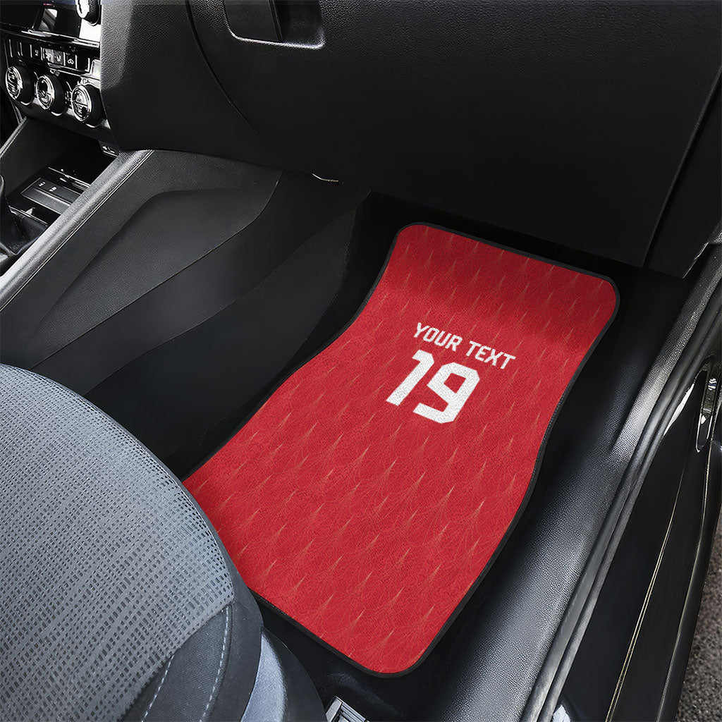 Custom World Football 2026 Austria Car Mats Austrian Eagles Red Glory