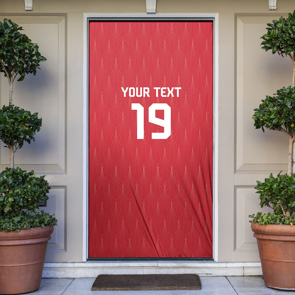 Custom World Football 2026 Austria Door Cover Austrian Eagles Red Glory