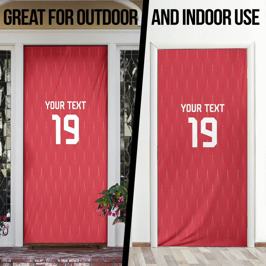 Custom World Football 2026 Austria Door Cover Austrian Eagles Red Glory