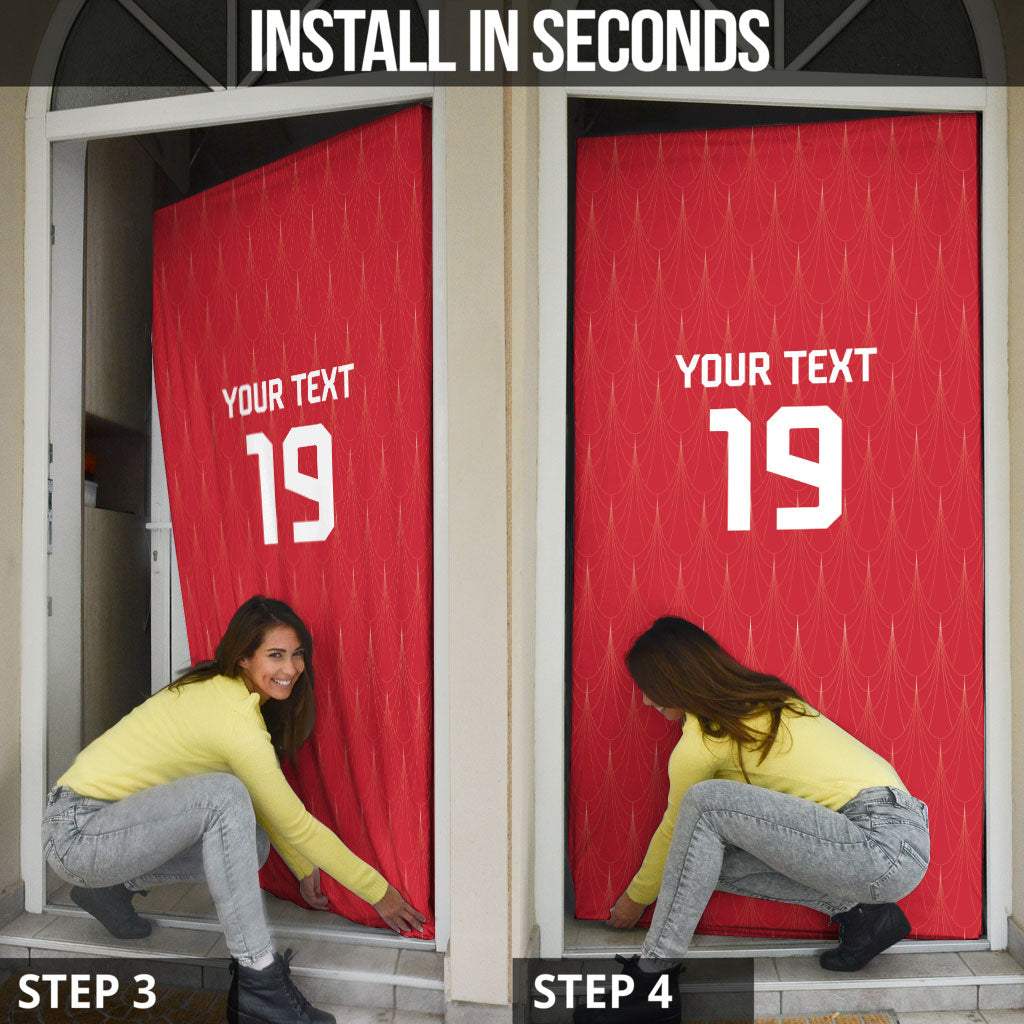 Custom World Football 2026 Austria Door Cover Austrian Eagles Red Glory
