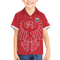 Custom World Football 2026 Austria Hawaiian Shirt Austrian Eagles Red Glory