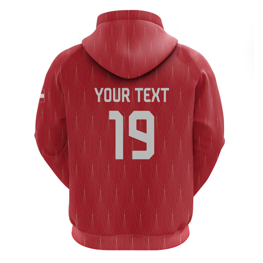 Custom World Football 2026 Austria Hoodie Austrian Eagles Red Glory