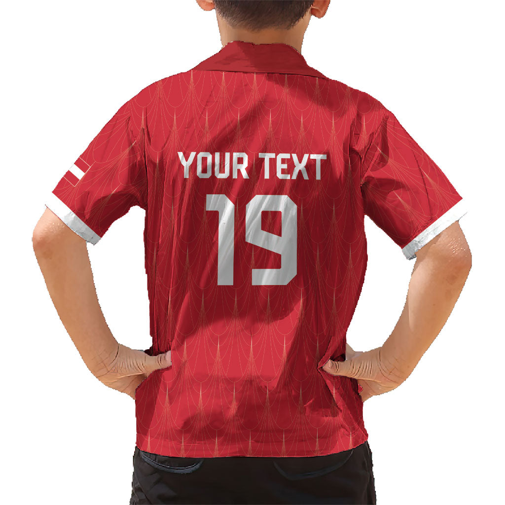 Custom World Football 2026 Austria Kid Hawaiian Shirt Austrian Eagles Red Glory