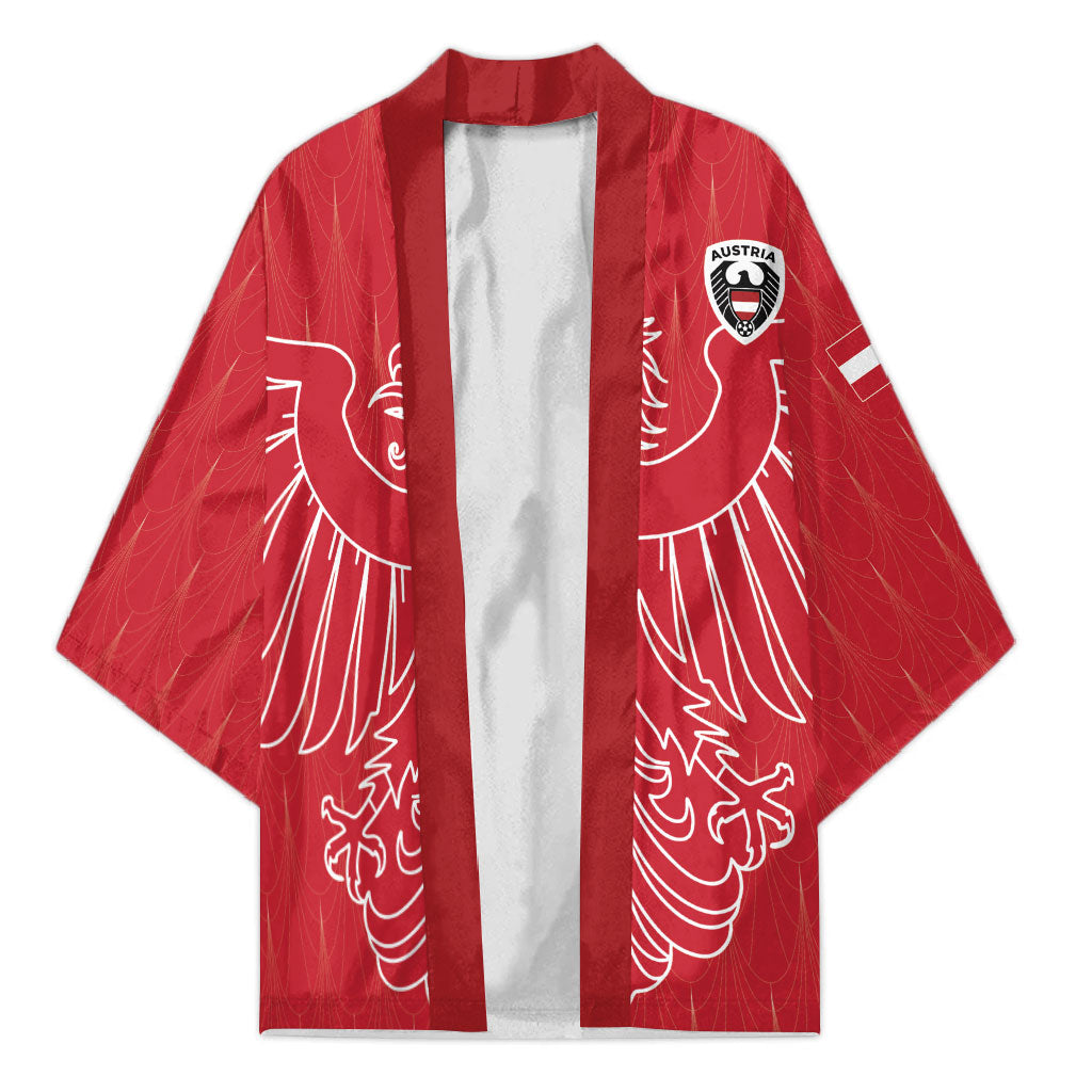 Custom World Football 2026 Austria Kimono Austrian Eagles Red Glory