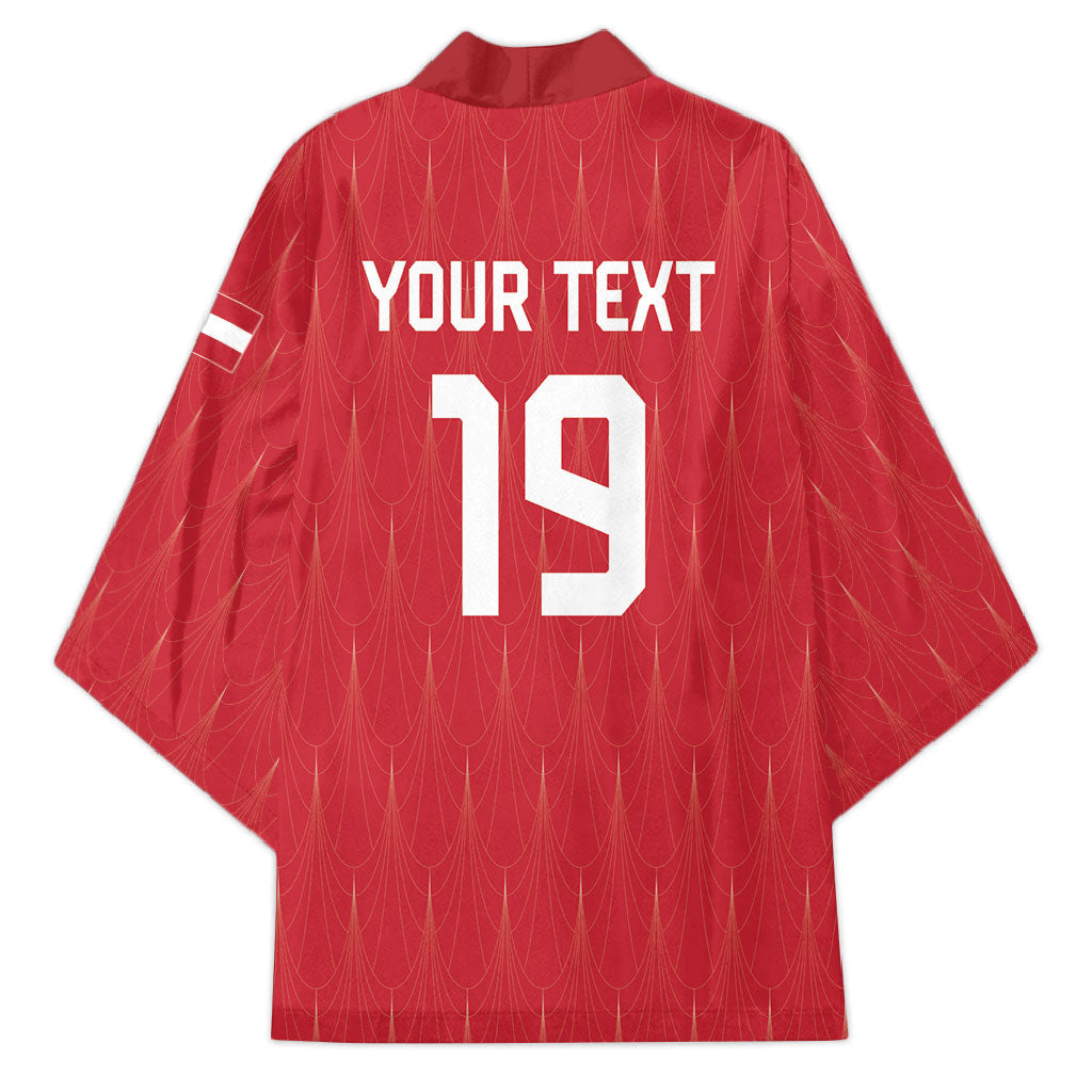 Custom World Football 2026 Austria Kimono Austrian Eagles Red Glory