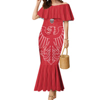 Custom World Football 2026 Austria Mermaid Dress Austrian Eagles Red Glory