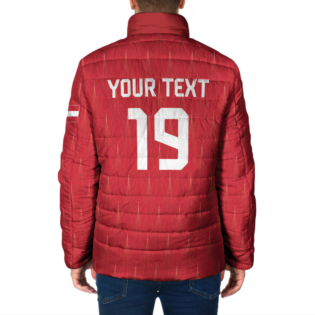 Custom World Football 2026 Austria Padded Jacket Austrian Eagles Red Glory