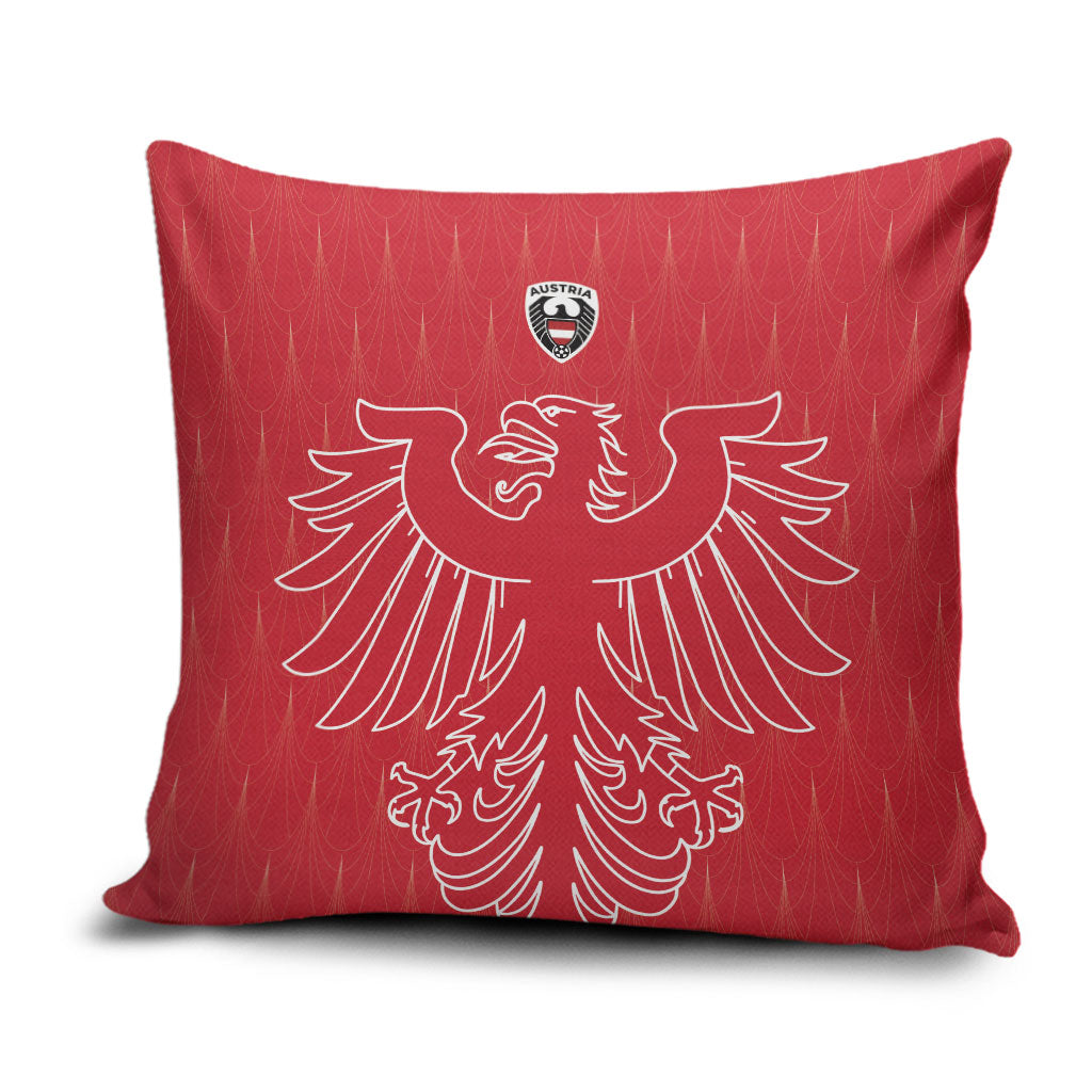 World Football 2026 Austria Pillow Cover Austrian Eagles Red Glory
