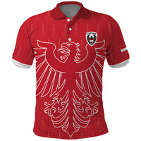Custom World Football 2026 Austria Polo Shirt Austrian Eagles Red Glory