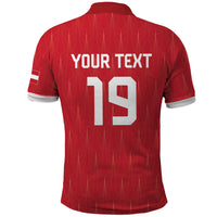 Custom World Football 2026 Austria Polo Shirt Austrian Eagles Red Glory