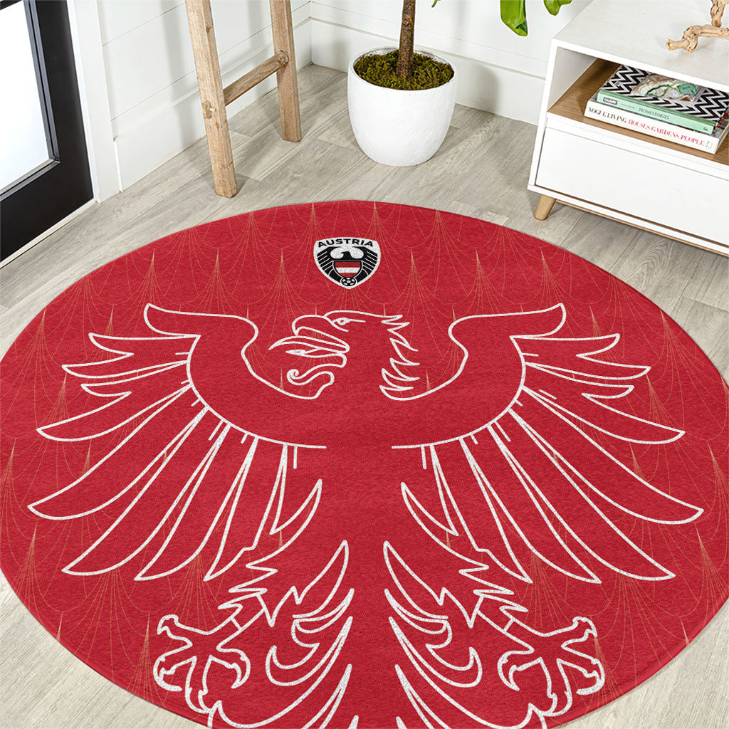 World Football 2026 Austria Round Carpet Austrian Eagles Red Glory